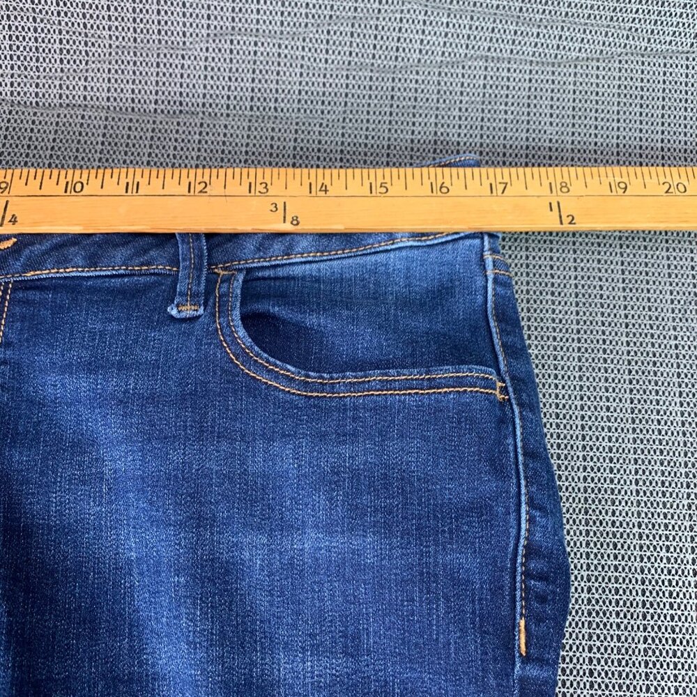 Old Navy Rockstar Womens Size 16 Dark Wash Jeans Regular Cotton Denim - Picture 7 of 9